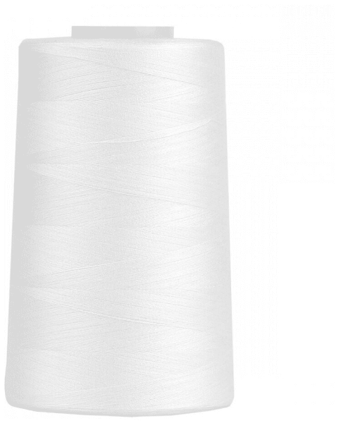 Нитки Sewing Thread 40/2 5000 ярд. цвет - белый 100% п/э в Новомосковске