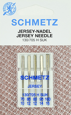 Иглы Schmetz джерси 130/705 H SUK (70x1, 80x2, 90x1, 100x1) 5 шт в Новомосковске